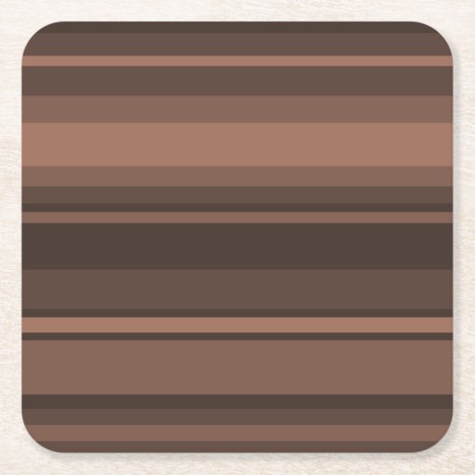 Dessous-de-verre Carré En Papier Bandes de chocolat (Devant)