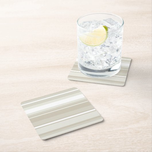 Dessous-de-verre Carré En Papier Bandes de grès (En situation)