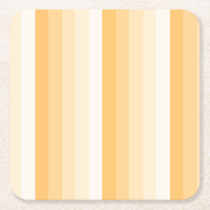 Dessous-de-verre Carré En Papier Bandes d'ombre jaune