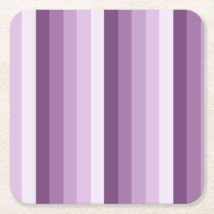 Dessous-de-verre Carré En Papier Bandes d'ombre prune violette