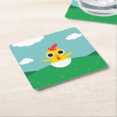 Dessous-de-verre Carré En Papier Bandit le poussin (Incliné)