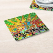 Dessous-de-verre Carré En Papier Barcelone (Incliné)