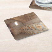 Dessous-de-verre Carré En Papier Barils à vin Napa (Incliné)