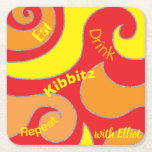 Dessous-de-verre Carré En Papier Barre BM ou Parties scintillant Bat mitzvah<br><div class="desc">Bar Mitzvah ou Bat mitzvah, "Parties scintillant Swirls" parti à thème pour Dessous de verre papier. Tous les éléments de conception peuvent être modifiés : supprimé, déplacé, redimensionné, etc. Personnalisez le texte en supprimant et en le remplaçant par le vôtre. Choisissez votre style de police, votre couleur et votre taille...</div>