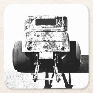 Dessous-de-verre Carré En Papier Barres de boisson en papier