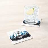 Dessous-de-verre Carré En Papier Barres de boisson en papier (En situation)