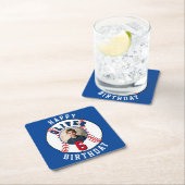 Dessous-de-verre Carré En Papier Baseball Ball Kids Photo Anniversaire (En situation)