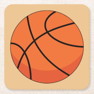 Dessous-de-verre Carré En Papier Basket-ball
