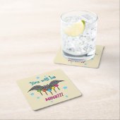 Dessous-de-verre Carré En Papier Bat Craving Lollipops (En situation)