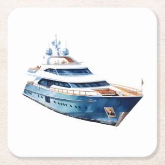 Dessous-de-verre Carré En Papier Bateau