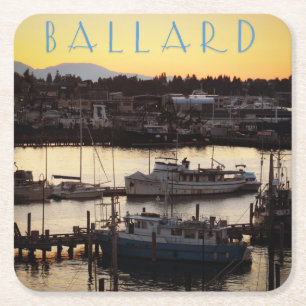 Dessous-de-verre Carré En Papier Bateaux Ballard
