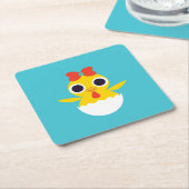 Dessous-de-verre Carré En Papier Bayla le poussin (Incliné)