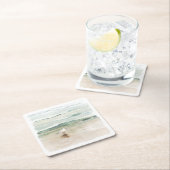 Dessous-de-verre Carré En Papier Beach Seagull Cove (En situation)