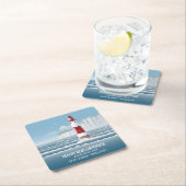 Dessous-de-verre Carré En Papier Beachy Head Lighthouse (En situation)