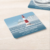 Dessous-de-verre Carré En Papier Beachy Head Lighthouse (Incliné)