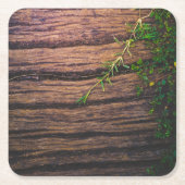 Dessous-de-verre Carré En Papier beau bois ancien (Devant)