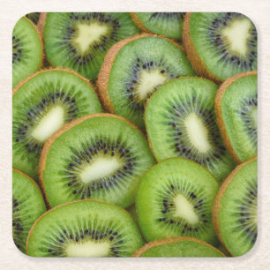 Dessous-de-verre Carré En Papier Beau frais KiWi prêt à manger