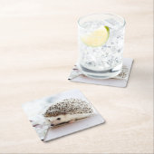 Dessous-de-verre Carré En Papier Bébé mou Hérisson (En situation)