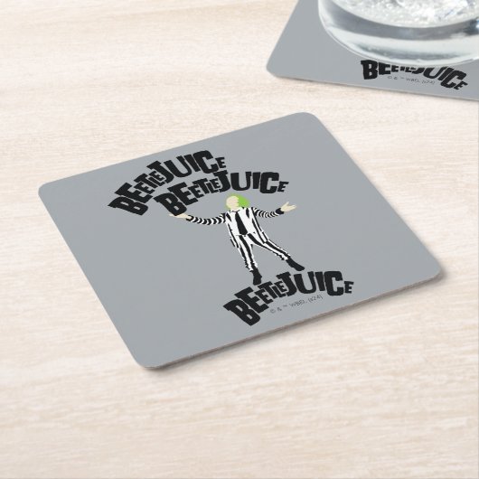 Dessous-de-verre Carré En Papier Beetlejus Beetlejus Beetlejus (Incliné)