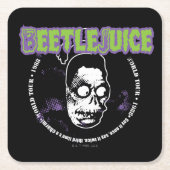 Dessous-de-verre Carré En Papier Beetlejus | Harry le Hunter Tête rétrécie (Devant)