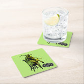 Dessous-de-verre Carré En Papier Beetlejus | Le dendroctone en fauteuil (En situation)