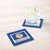 Dessous-de-verre Carré En Papier Belize (En situation)