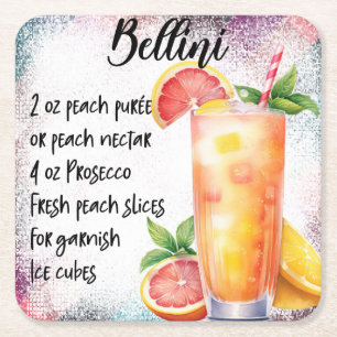 Dessous-de-verre Carré En Papier Bellini