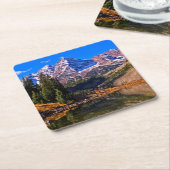 Dessous-de-verre Carré En Papier Bells marron (Incliné)