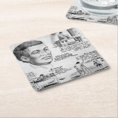 Dessous-de-verre Carré En Papier Benjamin Banneker : Black Scientist & Revolutionar (Incliné)