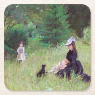 Dessous-de-verre Carré En Papier Berthe Morisot - Dans un parc / Dans le parc