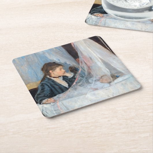 Dessous-de-verre Carré En Papier Berthe Morisot - Le berceau (Incliné)