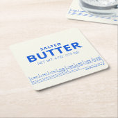 Dessous-de-verre Carré En Papier Beurre (Incliné)