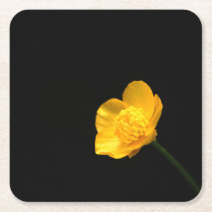 Dessous-de-verre Carré En Papier Beurre Castère à fleurs