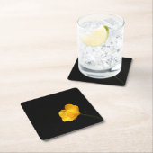 Dessous-de-verre Carré En Papier Beurre Castère à fleurs (En situation)