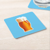Dessous-de-verre Carré En Papier Bière (Incliné)