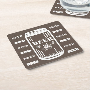 Dessous-de-verre Carré En Papier Bière