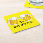 Dessous-de-verre Carré En Papier Bière O'Clock Funny Anniversaire Dessous de verre<br><div class="desc">Dessous de verre amusant imprimé avec un design humoristique de la bière O'Clock, parfait pour les amateurs de bière et les fêtards. Si vous ne pouvez pas voir le produit ou le design que vous cherchez, contactez-nous en utilisant le bouton "contacter" sous n'importe quelle description de produit pour discuter de...</div>