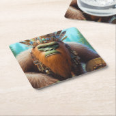 Dessous-de-verre Carré En Papier Bigfoot Eco Warrior (Incliné)