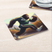 Dessous-de-verre Carré En Papier Bigfoot en cours (Incliné)