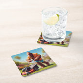 Dessous-de-verre Carré En Papier Bigfoot Mutation (En situation)