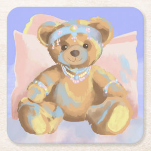 Dessous-de-verre Carré En Papier Bijoux Dessous de verre Teddy