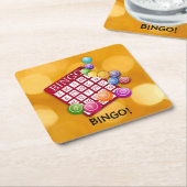 Dessous-de-verre Carré En Papier Bingo ! (Incliné)