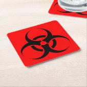 Dessous-de-verre Carré En Papier Biodanger (Incliné)