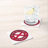 Dessous-de-verre Carré En Papier Birmingham Alabama (En situation)