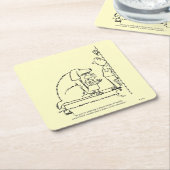 Dessous-de-verre Carré En Papier Biscuits de commande (Incliné)