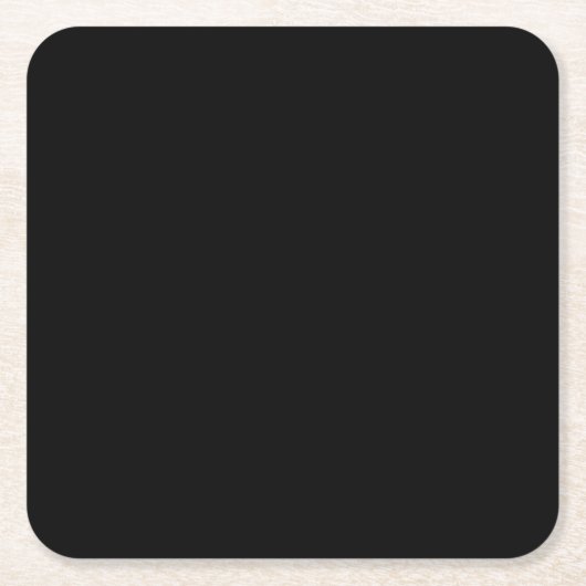 Dessous-de-verre Carré En Papier Black-black, simply elegant (Devant)