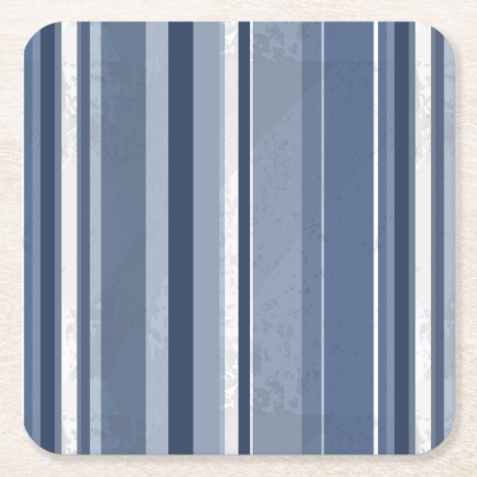 Dessous-de-verre Carré En Papier Bleu (Devant)