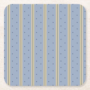 Dessous-de-verre Carré En Papier Bleu et bande de sable