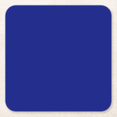 Dessous-de-verre Carré En Papier Bleu profond (Devant)