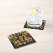 Dessous-de-verre Carré En Papier Bloque (En situation)